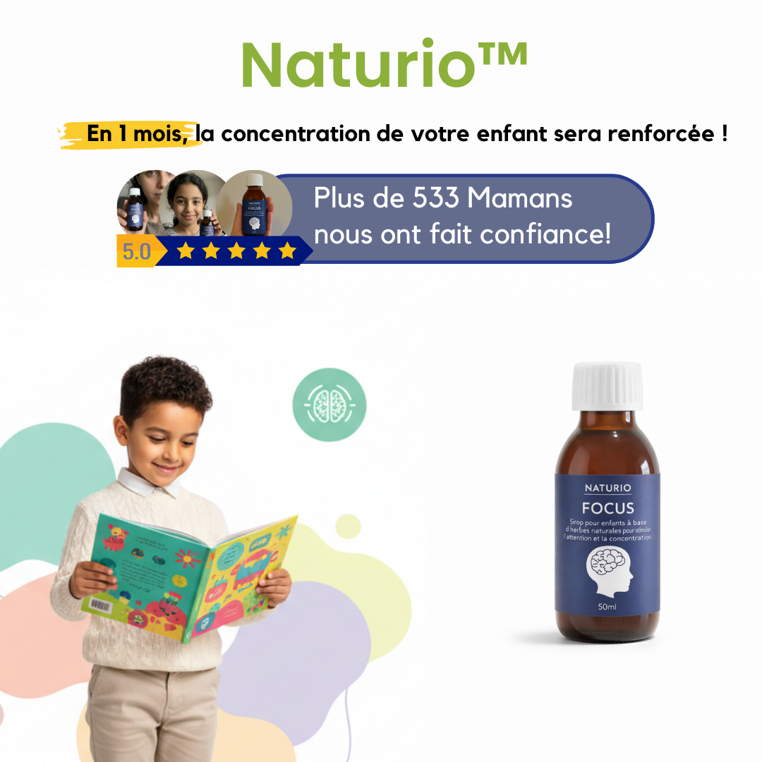 Naturio™ : Sirop pour booster la concentration!